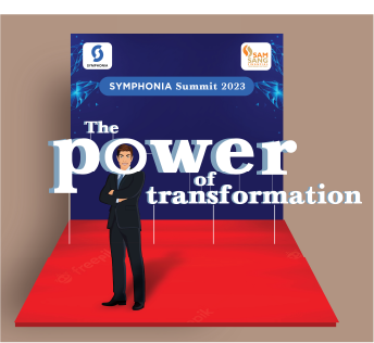 Symphonia Summit 2023 the power of transformation selfie post design
